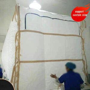 Custom PE Film Dry Bulk Container Liner Bag for Fertilisers Seeds Powders bulk liner bag in 20ft container