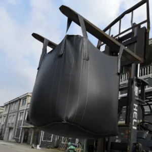 High Quality 1000kg -1500kg 1 ton fibc bag large opening anti UV load-bearing black ton bags Jumbo sack
